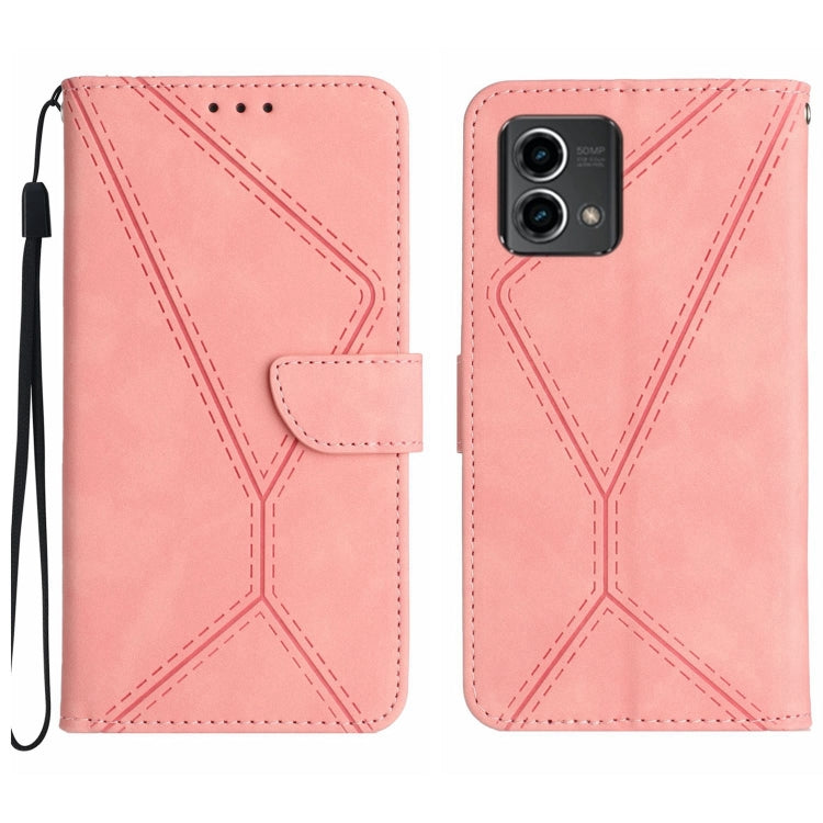 Stitching Embossed Leather Phone Case, For Motorola Edge 40, For Motorola Moto G Power 2023, For Motorola Moto G Stylus 5G 2023, For Motorola Edge 40 Pro 5G