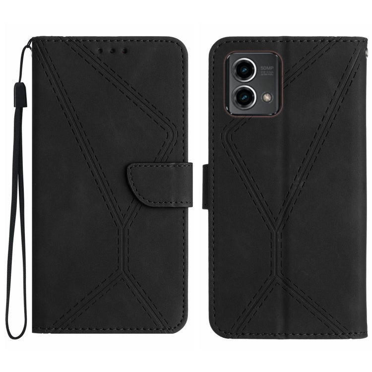 Stitching Embossed Leather Phone Case, For Motorola Edge 40, For Motorola Moto G Power 2023, For Motorola Moto G Stylus 5G 2023, For Motorola Edge 40 Pro 5G