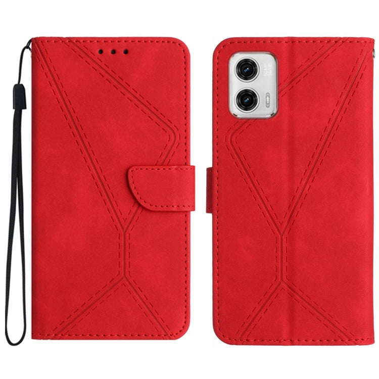 Stitching Embossed Leather Phone Case, For Motorola Moto G Stylus 5G 2023, For Motorola Edge 40 Pro 5G, For Moto G53 5G / G23 / G13 4G, For Motorola Moto E13 4G