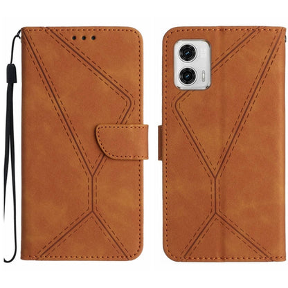 Stitching Embossed Leather Phone Case, For Motorola Moto G73 5G, For Motorola Moto G 5G 2023, For Motorola Moto G Play 2023, For Motorola Moto G72 4G