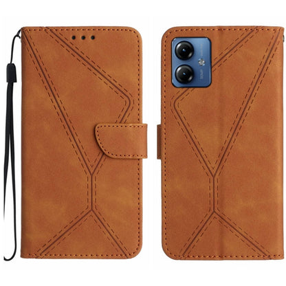 Stitching Embossed Leather Phone Case, For Motorola Moto G84, For Motorola Moto G54, For Motorola Edge 40 Neo, For Motorola Moto G14