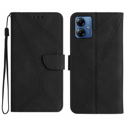 Stitching Embossed Leather Phone Case, For Motorola Moto G Play 5G 2024, For Motorola Moto G Power 5G 2024, For Motorola Moto G84, For Motorola Moto G54