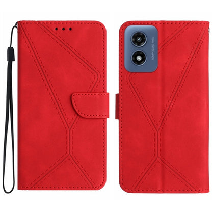 Stitching Embossed Leather Phone Case, For Motorola Moto G Stylus 5G 2024, For Motorola Moto G04 / G24, For Motorola Moto G34 5G, For Motorola Moto G Play 4G 2024