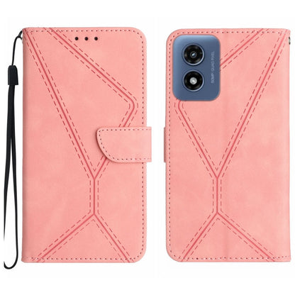 Stitching Embossed Leather Phone Case, For Motorola Moto G34 5G, For Motorola Moto G Play 4G 2024, For Motorola Moto G Play 5G 2024, For Motorola Moto G Power 5G 2024
