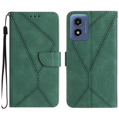 Stitching Embossed Leather Phone Case, For Motorola Moto G Stylus 5G 2024, For Motorola Moto G04 / G24, For Motorola Moto G34 5G, For Motorola Moto G Play 4G 2024