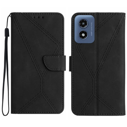 Stitching Embossed Leather Phone Case, For Motorola Moto G Stylus 5G 2024, For Motorola Moto G04 / G24, For Motorola Moto G34 5G, For Motorola Moto G Play 4G 2024