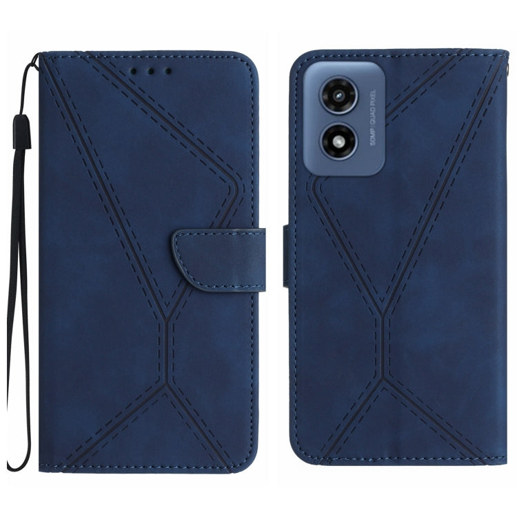 Stitching Embossed Leather Phone Case, For Motorola Moto G Stylus 5G 2024, For Motorola Moto G04 / G24, For Motorola Moto G34 5G, For Motorola Moto G Play 4G 2024