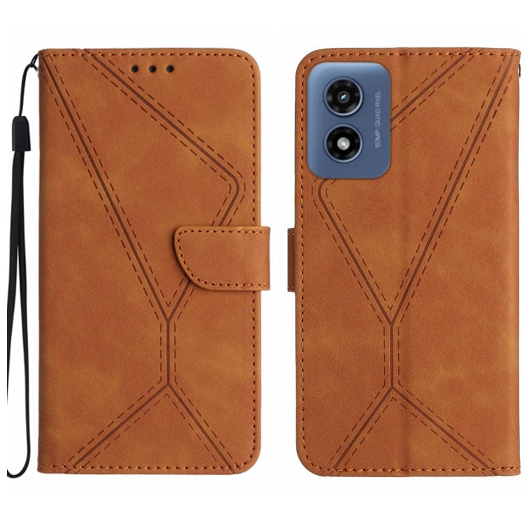 Stitching Embossed Leather Phone Case, For Motorola Moto G Play 5G 2024, For Motorola Moto G Power 5G 2024, For Motorola Moto G84, For Motorola Moto G54