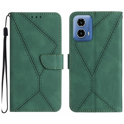 Stitching Embossed Leather Phone Case, For Motorola Moto G85 5G, For Motorola Edge 5G 2024, For Motorola Moto G Stylus 5G 2024, For Motorola Moto G04 / G24