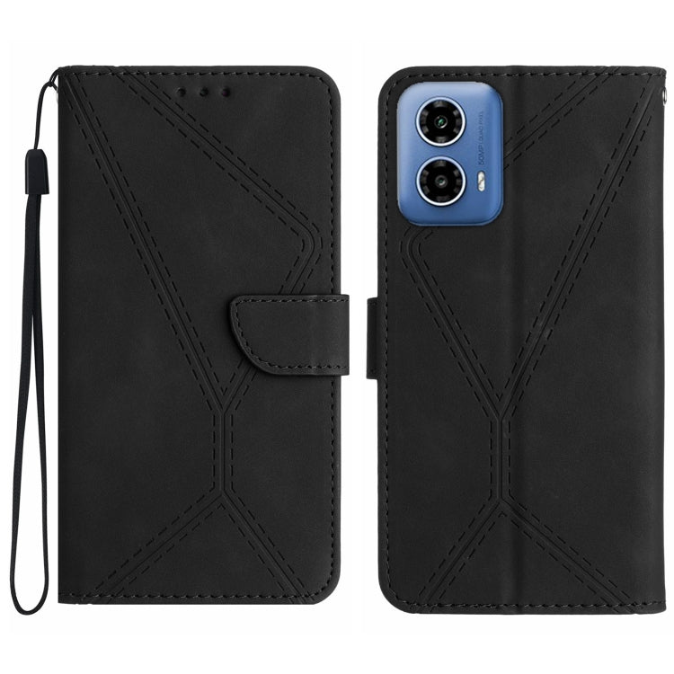 Stitching Embossed Leather Phone Case, For Motorola Moto G45 5G, For Motorola Edge 50 5G, For Motorola Edge 50 Neo, For Motorola Moto E14