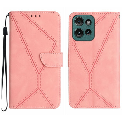 Stitching Embossed Leather Phone Case, For Motorola Edge 50 Neo, For Motorola Moto E14, For Motorola Moto G85 5G, For Motorola Edge 5G 2024