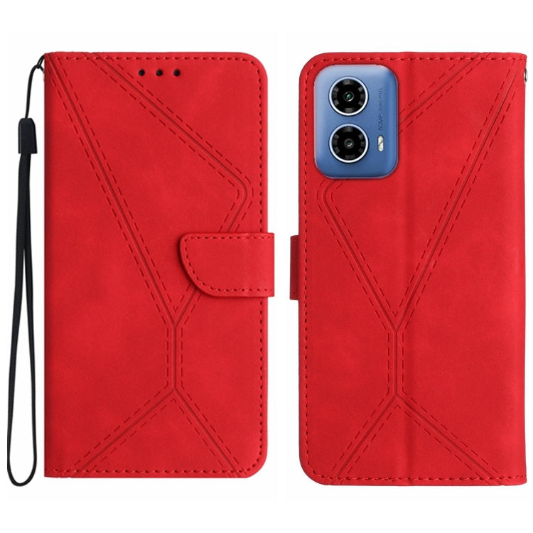 Stitching Embossed Leather Phone Case, For Motorola Moto G Play 2025, For Motorola Moto G75 5G, For Motorola Moto G35 5G, For Motorola Moto G55 5G