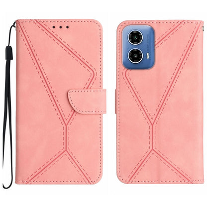 Stitching Embossed Leather Phone Case, For Motorola Moto G Play 2025, For Motorola Moto G75 5G, For Motorola Moto G35 5G, For Motorola Moto G55 5G