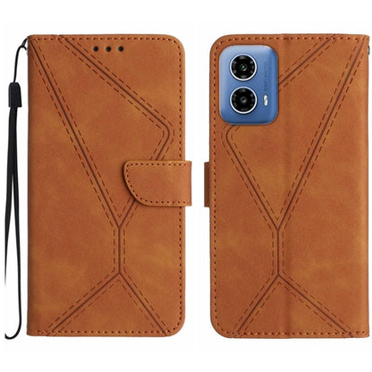 Stitching Embossed Leather Phone Case, For Motorola Moto G Play 2025, For Motorola Moto G75 5G, For Motorola Moto G35 5G, For Motorola Moto G55 5G