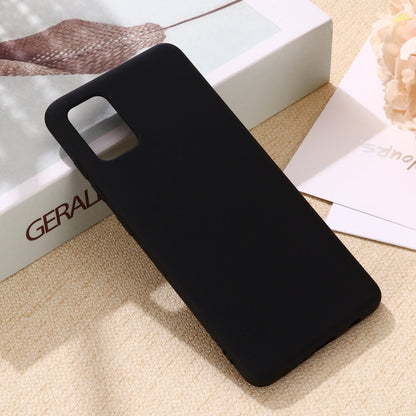 Solid Color Liquid Silicone Shockproof Full Coverage Protective Case, For Samsung Galaxy A51 5G