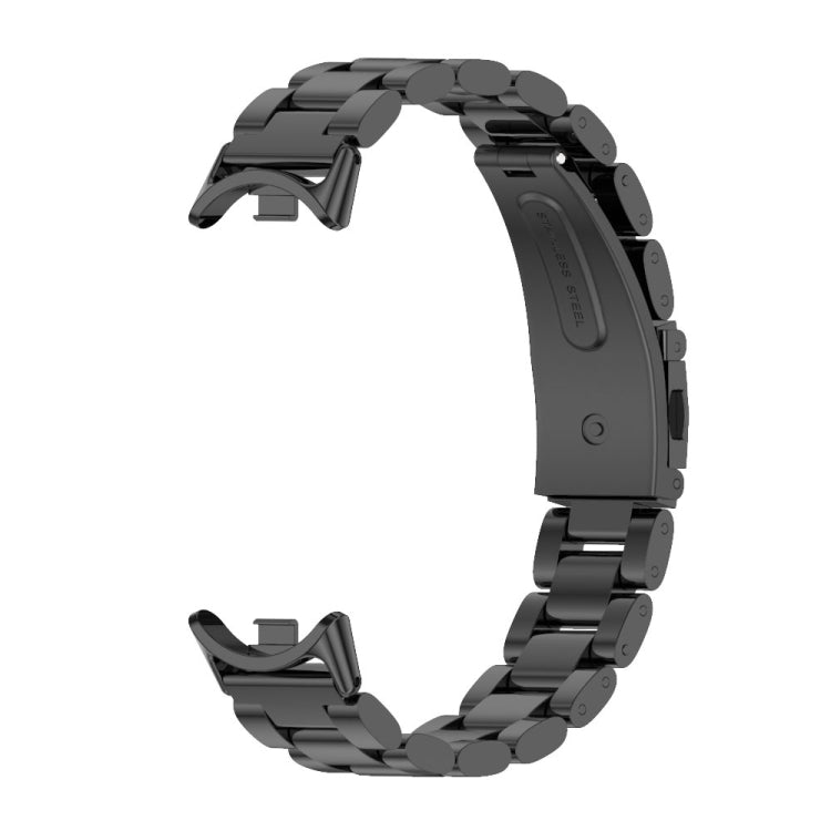 Mijobs Three Bead Stainless Steel Watch Band, For Xiaomi Smart Band 10 / 9 / 8