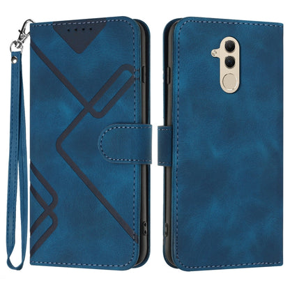 Line Pattern Skin Feel Leather Phone Case, For Huawei P30 Pro, For Huawei P smart 2019/nova lite 3, For Huawei Mate 20 Pro, For Huawei Mate 20 lite/Maimang 7