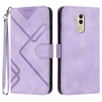 Line Pattern Skin Feel Leather Phone Case, For Huawei P30 Pro, For Huawei P smart 2019/nova lite 3, For Huawei Mate 20 Pro, For Huawei Mate 20 lite/Maimang 7
