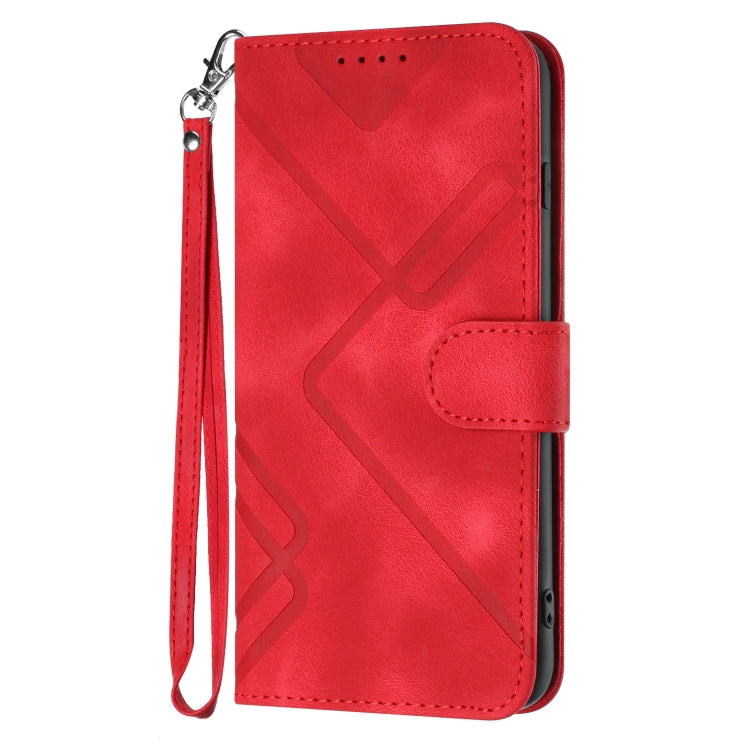 Line Pattern Skin Feel Leather Phone Case, For Huawei P20 Pro, For Huawei P20 lite, For Huawei P smart 2018/Enjoy 7S, For Huawei Mate 10 Lite/Maimang 6