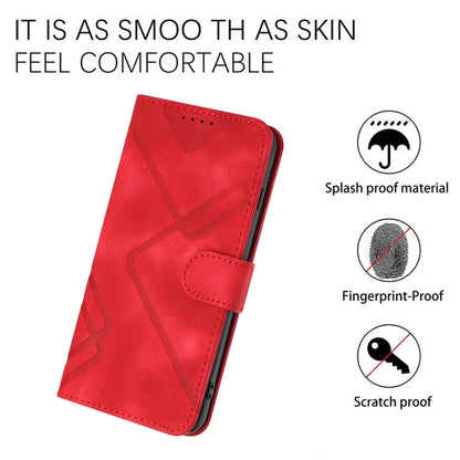 Line Pattern Skin Feel Leather Phone Case, For Huawei P20 Pro, For Huawei P20 lite, For Huawei P smart 2018/Enjoy 7S, For Huawei Mate 10 Lite/Maimang 6