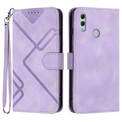 Line Pattern Skin Feel Leather Phone Case, For Huawei P30 Pro, For Huawei P smart 2019/nova lite 3, For Huawei Mate 20 Pro, For Huawei Mate 20 lite/Maimang 7
