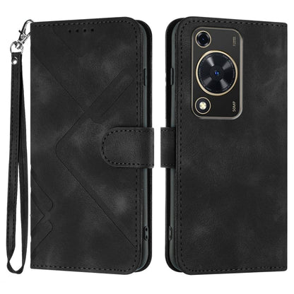 Line Pattern Skin Feel Leather Phone Case, For Huawei Enjoy 70, For Huawei P60 / P60 Pro, For Huawei Enjoy 50 Pro / nova Y90, For Huawei Enjoy 50 / nova Y70