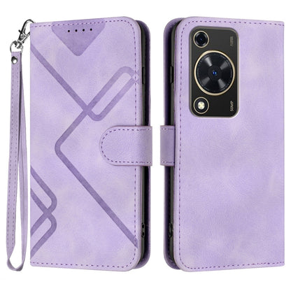 Line Pattern Skin Feel Leather Phone Case, For Huawei Enjoy 70, For Huawei P60 / P60 Pro, For Huawei Enjoy 50 Pro / nova Y90, For Huawei Enjoy 50 / nova Y70