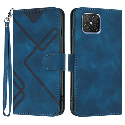Line Pattern Skin Feel Leather Phone Case, For Huawei nova 8 SE, For Huawei Y5 2019, For Huawei Y6 2019, For Huawei P30 lite/nova 4e