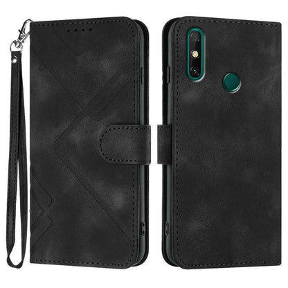 Line Pattern Skin Feel Leather Phone Case, For Huawei Enjoy 20e, For Huawei P50 Pro, For Huawei P50, For Huawei Enjoy 20 SE 4G