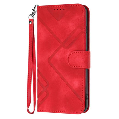 Line Pattern Skin Feel Leather Phone Case, For Huawei nova 12i, For Huawei nova 12s, For Huawei nova Y72, For Huawei nova 12 Pro / nova 12 Ultra