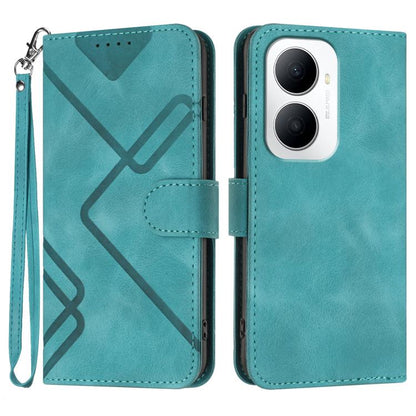 Line Pattern Skin Feel Leather Phone Case, For Huawei Enjoy 80 Plus, For Huawei Pura 80 5G, For Huawei Mate 70 Pro / Mate 70 Pro+, For Huawei Mate 70