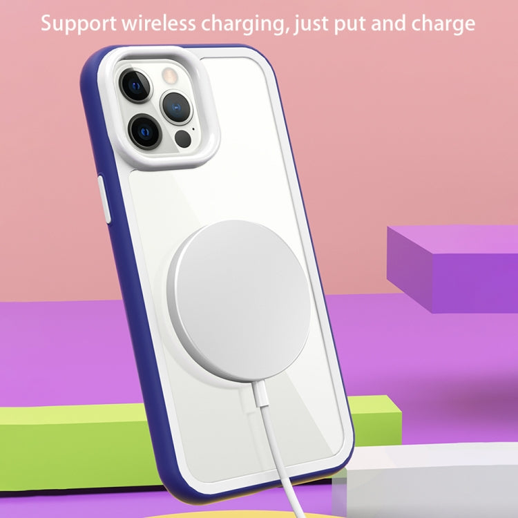 Color Frame 2 in 1 Hollow Cooling Phone Case, For iPhone 14 Pro Max, For iPhone 13