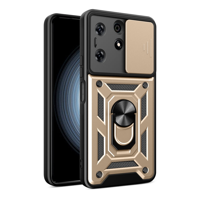 Sliding Camera Cover Design TPU+PC Phone Case, For Tecon Pova 5, For Tecno Spark 10 Pro