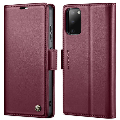 CaseMe 023 Butterfly Buckle Litchi Texture RFID Anti-theft Leather Phone Case, For Samsung Galaxy S20, For Samsung Galaxy S20+, For Samsung Galaxy A71 4G, For Samsung Galaxy A51 4G/M40s