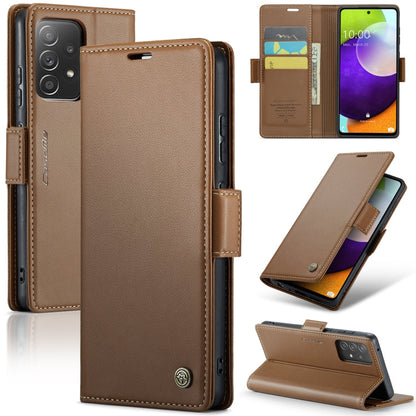 CaseMe 023 Butterfly Buckle Litchi Texture RFID Anti-theft Leather Phone Case, For Samsung Galaxy S22 5G, For Samsung Galaxy A32 5G / M32 5G, For Samsung Galaxy A52/A52s 5G, For Samsung Galaxy A22 5G