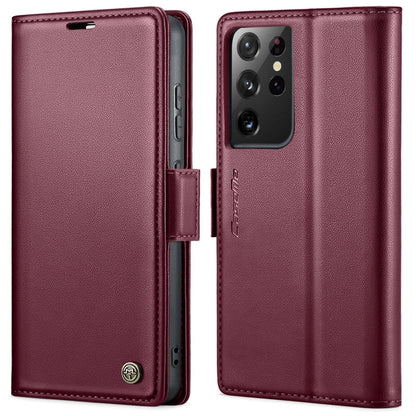 CaseMe 023 Butterfly Buckle Litchi Texture RFID Anti-theft Leather Phone Case, For Samsung Galaxy S21+ 5G, For Samsung Galaxy S21 Ultra 5G, For Samsung Galaxy Note20 Ultra, For Samsung Galaxy S20 Ultra