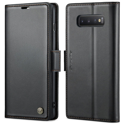 CaseMe 023 Butterfly Buckle Litchi Texture RFID Anti-theft Leather Phone Case, For Samsung Galaxy A40, For Samsung Galaxy S10+, For Samsung Galaxy S10