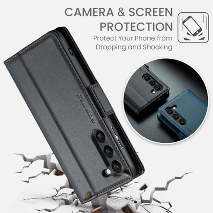 CaseMe 023 Butterfly Buckle Litchi Texture RFID Anti-theft Leather Phone Case, For Samsung Galaxy S24+, For Samsung Galaxy S24, For Samsung Galaxy A05s, For Samsung Galaxy A25 5G