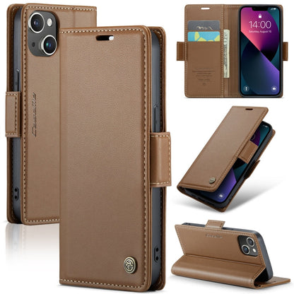 CaseMe 023 Butterfly Buckle Litchi Texture RFID Anti-theft Leather Phone Case, For iPhone 13, For iPhone 13 mini, For iPhone 13 Pro, For iPhone 13 Pro Max