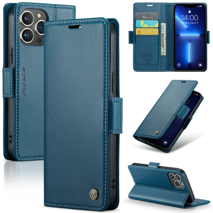 CaseMe 023 Butterfly Buckle Litchi Texture RFID Anti-theft Leather Phone Case, For iPhone 13, For iPhone 13 mini, For iPhone 13 Pro, For iPhone 13 Pro Max