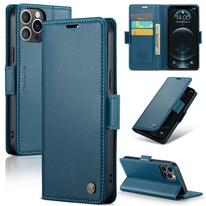 CaseMe 023 Butterfly Buckle Litchi Texture RFID Anti-theft Leather Phone Case, For iPhone 12 / 12 Pro, For iPhone 12 Pro Max, For iPhone 12 mini, For iPhone 11