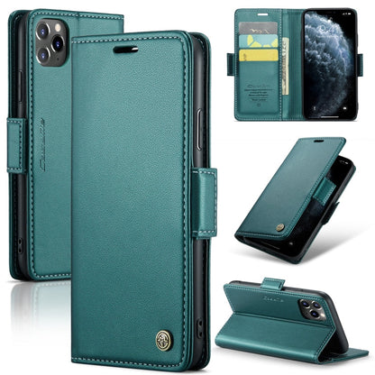 CaseMe 023 Butterfly Buckle Litchi Texture RFID Anti-theft Leather Phone Case, For iPhone 11 Pro, For iPhone 11 Pro Max, For iPhone XS Max, For iPhone XS