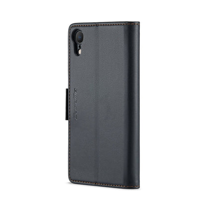 CaseMe 023 Butterfly Buckle Litchi Texture RFID Anti-theft Leather Phone Case, For iPhone XR, For iPhone SE 2022/SE 2020/6/7/8, For iPhone 6 Plus/7 Plus/8 Plus