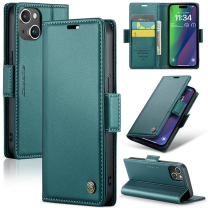 CaseMe 023 Butterfly Buckle Litchi Texture RFID Anti-theft Leather Phone Case, For iPhone 15 Plus, For iPhone 14 Pro, For iPhone 14 Pro Max, For iPhone 15