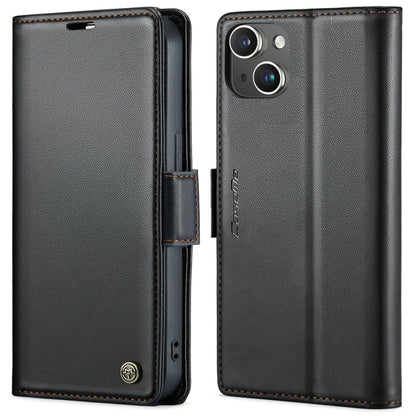 CaseMe 023 Butterfly Buckle Litchi Texture RFID Anti-theft Leather Phone Case, For iPhone 15 Plus, For iPhone 14 Pro, For iPhone 14 Pro Max, For iPhone 15