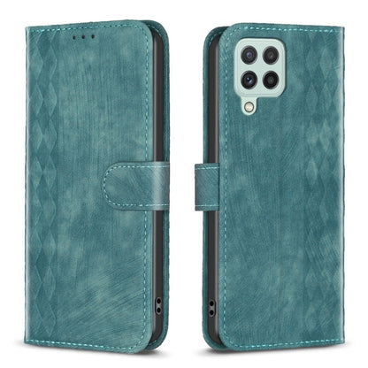 Plaid Embossed Leather Phone Case, For Samsung Galaxy A14 4G/5G, For Samsung Galaxy A22 4G, For Samsung Galaxy A23, For Samsung Galaxy A24 4G