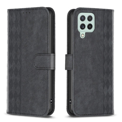 Plaid Embossed Leather Phone Case, For Samsung Galaxy A14 4G/5G, For Samsung Galaxy A22 4G, For Samsung Galaxy A23, For Samsung Galaxy A24 4G