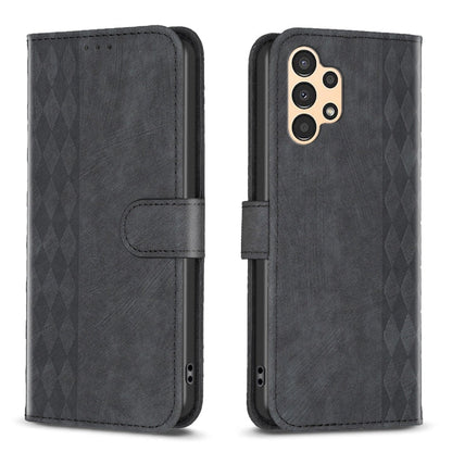 Plaid Embossed Leather Phone Case, For Samsung Galaxy A14 4G/5G, For Samsung Galaxy A22 4G, For Samsung Galaxy A23, For Samsung Galaxy A24 4G