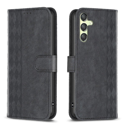 Plaid Embossed Leather Phone Case, For Samsung Galaxy A14 4G/5G, For Samsung Galaxy A22 4G, For Samsung Galaxy A23, For Samsung Galaxy A24 4G