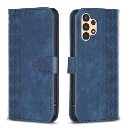 Plaid Embossed Leather Phone Case, For Samsung Galaxy A31, For Samsung Galaxy A32 4G, For Samsung Galaxy A32 5G, For Samsung Galaxy A33